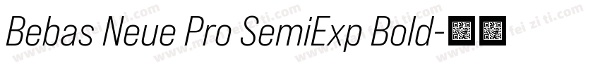 Bebas Neue Pro SemiExp Bold字体转换